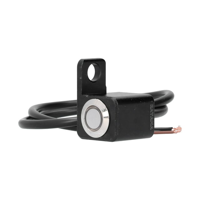 Handlebar On Off Button Waterproof Handlebar Switch Headlight Fog Lamp ON-OFF Button 0.4in Mount With Red Light Reset Lock