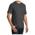 thumbnail image 4 of Yellow Rooster Men's Essential Cotton T-Shirt with Pocket Charcoal S, 4 of 6