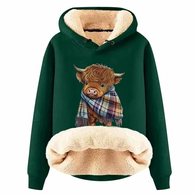 Veste à Capuche Décontractée pour Femmes avec Imprimé Mode Confortable Doublée à Manches Longues Grande Taille Extra Longue Chandail à Capuche pour Femmes avec Boutons-Pression Chandail à Capuche à Fermeture à Glissière pour Femmes Chandails en Molleton et Chandails à Capuchon Tendance