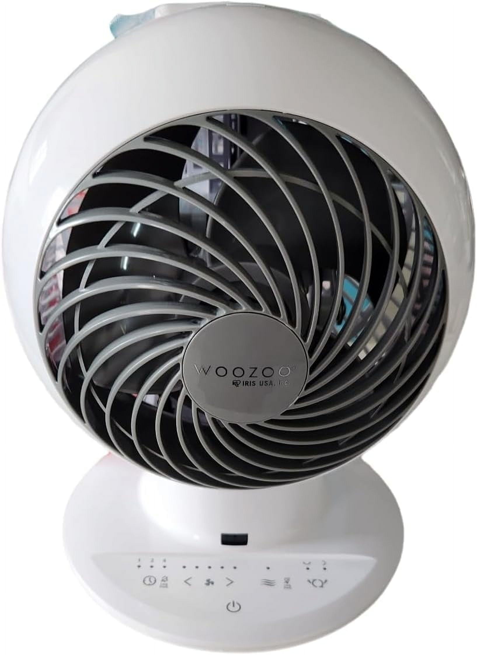 【新品、送料無料】WOOZOO グローブファン ホワイト IRIS Woozoo Globe Fan, Multi-Directional, 5-Speed Oscillating