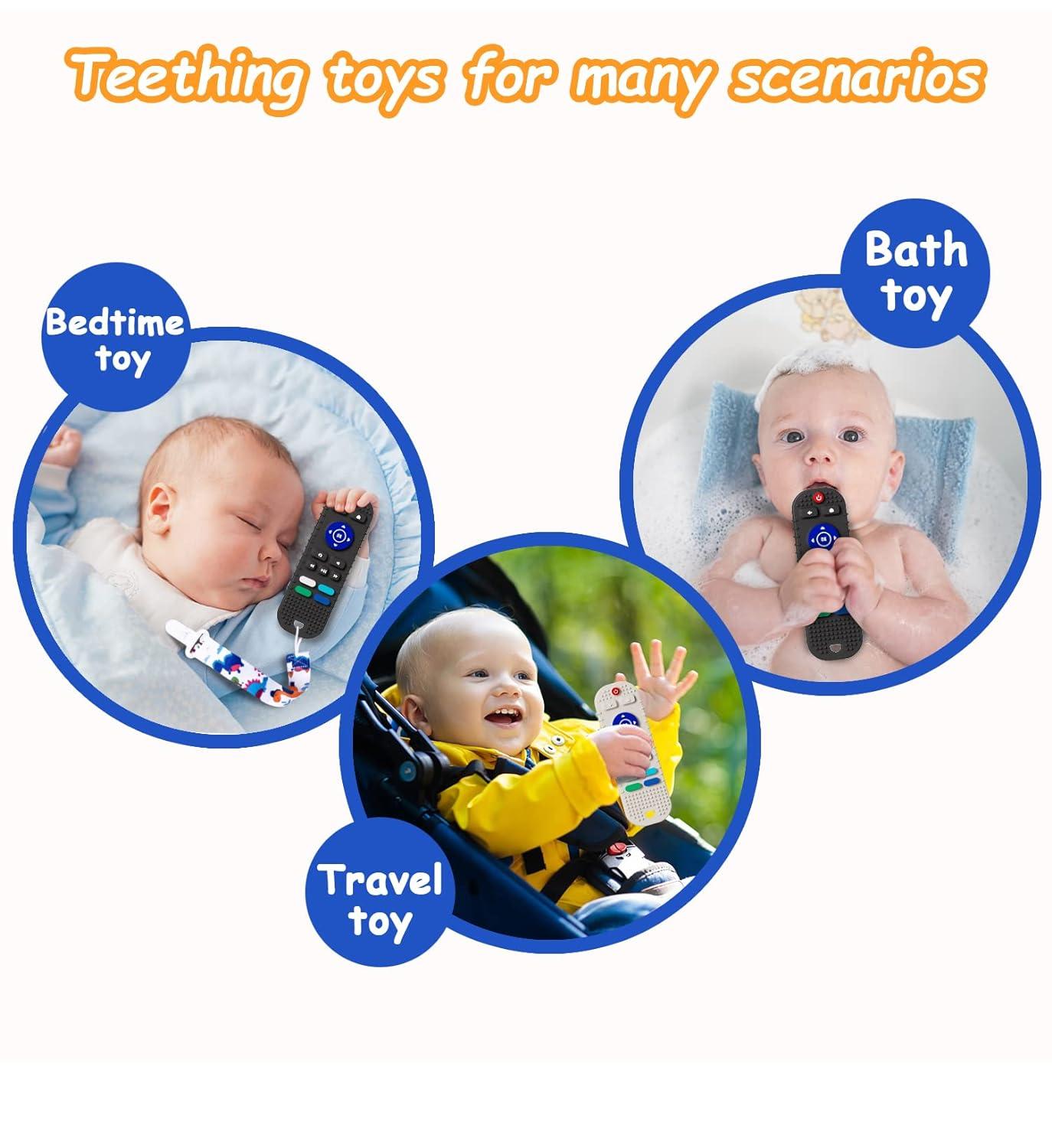 Zendure Soft Silicone Teething Toys, Remote Control, 2-Pack photo 4