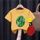 thumbnail image 2 of Gibobby Playera&nbsp;Moda pequeños, bebés, niños y niñas, regalos para niños, camiseta de lentejuelas con tapa cambiante, camisetas de sandía, ropa de verano de manga corta （Amarillo， 4-5 Años), 2 of 3