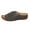 Gray, variant on Platform Slippers For Women Casual Round Toe Slide-On Shoes Pu Leather Comfortable Indoor And Outdoor Wear Heel Height 1.77 Inches Sizes Available Us 5.5