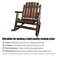 thumbnail image 6 of Innovaze Rustic Solid Fir Wood Rocking Chair, Weather-Resistant Finish for Patio, Porch ( Heavy-Duty 700 lbs, Handcrafted), 6 of 8