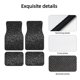 thumbnail image 4 of Fotbe Black And White Dotted Juego de 4 Tapetes para Auto con Estampado – Alfombrillas de Goma Reforzada, Diseño Antideslizante, Protección para Todo el Año – Vehículos, Autos, Camionetas y SUVs, 4 of 7