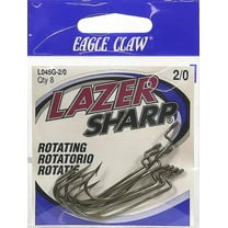Lazer Sharp L045GH-2/0 Worm Hook, Bronze, Size 2/0 Hook