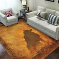 thumbnail image 2 of Area Fenrir Wolf Rug - Odin'S Wolf Rug Rectangle Area Rug, Indoor Floor Carpet for Bedroom & Lounge, Machine Washable, Easy Care, Cozy Aesthetic Home Décor, Soft Plush Touch, 2 of 5