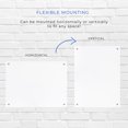 thumbnail image 6 of 21x28 Dry Erase Board for Wall - with .25 White Acrylic and Satin Stand Off Finish - Perfect Whiteboard for Office, Home, Classroom - Durable and Stylish .25 White Acrylic Dry Erase Board, 6 of 8