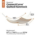thumbnail image 4 of Classic Accessories Ravenna 81 x 55 Inch Quilted Double Hammock, Mushroom, 4 of 13