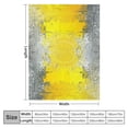 thumbnail image 4 of Pratyus Yellow Gray Abstract Flannel Throw Blanket for Couch Sofa Bed Home Decor All Seasons Super Soft Blanket 40x50in, 4 of 6