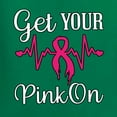 thumbnail image 2 of Wild Bobby, Get Your Pink On, Breast Cancer Awareness, Front and Back Mens Long Sleeve Shirt, Kelly, 3X-Large, 2 of 4