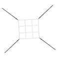 thumbnail image 3 of LOVIVER Baseball Target Training Net Adjustable Goal Frame Net Softball Pitching Net white, 3 of 8