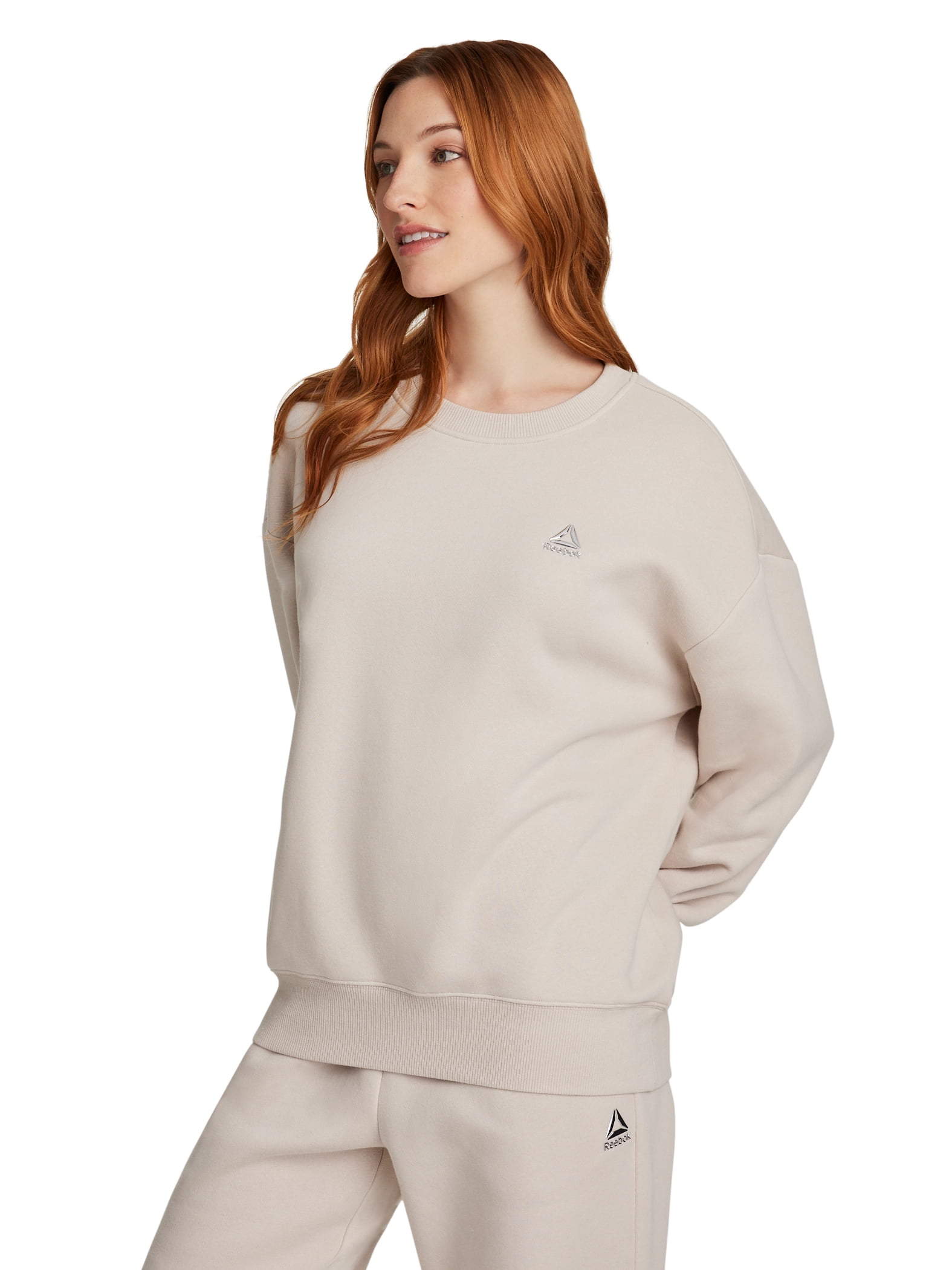 Reebok Women's Game Day Fleece Oversize Crewneck Sweatshirt, Size XS-4X