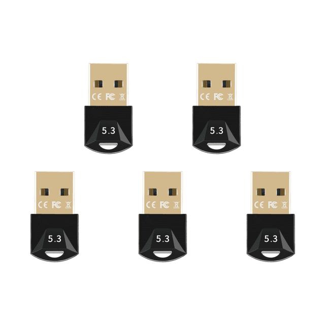 Adaptador USB Plug And Play Compatible Con Dientes 5.3 Transmisor Receptor Inalámbrico Azul