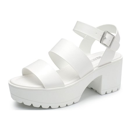 

Women Ankle Strap Open Toe Chunky Block Heel Sandals Casual Fisherman Sandals