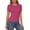 X300 Hot Pink, variant on Glisme Shirts for Women Solid Color Short Sleeve Crew Neck Tops Summer Soft Women Tops Size L Pink