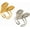 Gold, variant on Adjustable Metallic Heart-Shaped Rings, 18k Gold And Silver Plated Stainless Steel Lava Love Open Ring For Women,Jewelry Gifts For Birthday