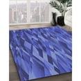 thumbnail image 3 of Ahgly Company Tapis d'Intérieur Lavables en Machine, Ronds, Transitionnels, Bleu Ardoise, Ronds de 8 Pi, 3 of 7