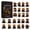 Black, variant on Festive Highland Cow Advent Calendar Countdown Calendar with 24 Collectible Highland Cow Ornaments for Christmas Festival, Gift for Highland Cow Fans Lovers (Red Santa Hat)