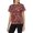 Red Black White, variant on Women's All-Over Print Watercolor Yellow Pink T-Shirt Short Sleeve Crewneck Casual Summer Tee Tops