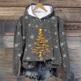 thumbnail image 2 of Futezty Christmas Sweatshirts for Women Novelty Funny Santa Xmas Tree Graphic Pullover Tops Loose Casual Fleece Shirts, 2 of 4