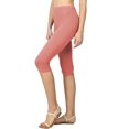 thumbnail image 1 of Womens High Waist Seamless Cotton Capri Leggings, 1 of 5