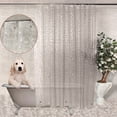 thumbnail image 3 of 3D PEVA Shower Curtain Liner Heavy 8G Semi Transparent Plastic 70 x 72 in + Hook, 3 of 10