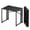 Black-32 Inch, variant on 35 Inch Black Oak Narrow Folding Table for Home Office, Gaming, and Camping