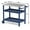 Navy Blue, variant on Portable Outdoor Grill Table with HDPE Legs，Grill Cart with Stainless Steel Top&3-Shelf Storage for BBQ Prep Table，A Long-lasting Dining Cart Suitable for Outdoor&Indoor Use Black