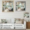 thumbnail image 4 of Designart "Farmhouse Bathroom beauty I" Bath & Laundry Floater Framed Wall Art Print, 4 of 7