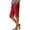 Watermelon red, variant on GZWYHT Linen Bermuda Shorts For Women,Summer Casual Elastic Waisted Side Split Button With Pockets Trendy Casual Summer Beach Outfits Knee Length Long Linen Shorts,Beige L