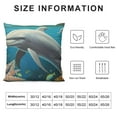 thumbnail image 5 of GOSMITH  Body Pillow Cover/Case Dolphin Lover Printed Pillow Cover Dolphins Undersea with Corals Pillow Case Protector with Zipper Decorative Soft Large Pillow Cases Covers, 5 of 5