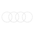 thumbnail image 2 of 4PCS Wheel Rim Protection Ring Scratch Resistant Universal Fit Replacement for Tesla Model 3 2017 to 2023 18in Wheels White, 2 of 9