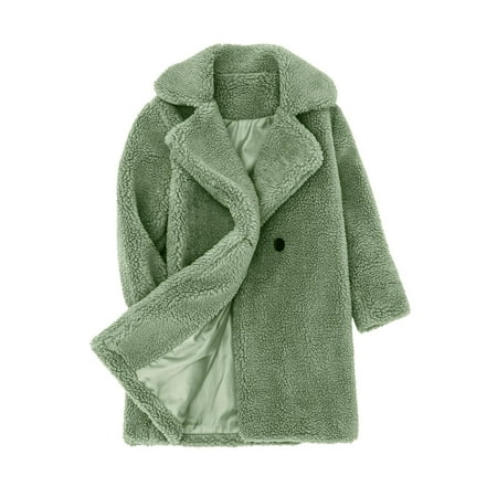 

Honeeladyy Winter Toddler Kids Girls Fleece Jacket Coat Fall Winter Warm Coat Outerwear Jacket Green Clearance under 5$
