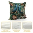 thumbnail image 4 of Fenyluxe  Peacocks Throw Pillow Cover Cozy Square Throw Pillow Case Home Decor for Bed Couch Sofa Living Room Cushion Case White, 4 of 5