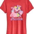 thumbnail image 3 of Spongebob Squarepants - Cute Patrick - Women's Short Sleeve Graphic T-Shirt, 3 of 6