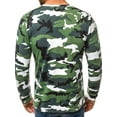 thumbnail image 3 of Glookwis Men Camouflage Print T Shirt Long Sleeve Round Neck Pullover T-shirt Casual Basic Tee, 3 of 3