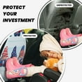 thumbnail image 4 of Naloa Cute Gnomes in USA1 2Pcs Anti-Kick Back Seat Cover Kick Mat, Car Seat Protector with 3 Storage Pockets, 4 of 8