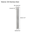 thumbnail image 2 of 4.1x40mm 304 Stainless Steel Dowel Pins, 60Pack Knurled Head Flat Chamfered End Dowel Pin, 2 of 6