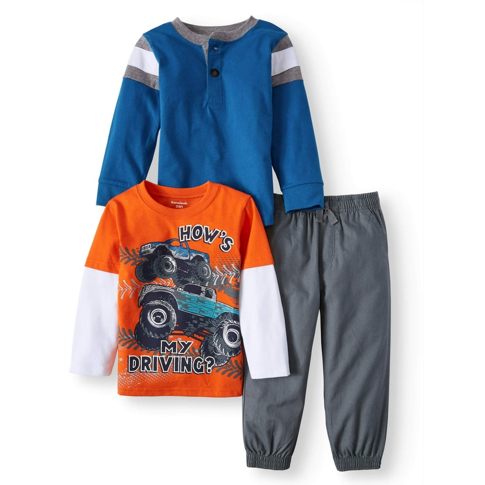 Garanimals Garanimals Baby Boy & Toddler Boy LongSleeve Henley, Long