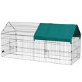 thumbnail image 1 of CoSoTower 87" Small Animal Cage with Roof, Indoor/Outdoor Use, for Chicken, Rabbits, Chinchillas, Green, 1 of 7