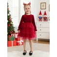 thumbnail image 4 of Hotiary 2-9Y Toddler Girls Casual Velvet Twirl Tutu Dresses Princess Girl Winter Fall Sequins Party Dress For Everyday, Halloween, Christmas, School, Party, 4 of 7
