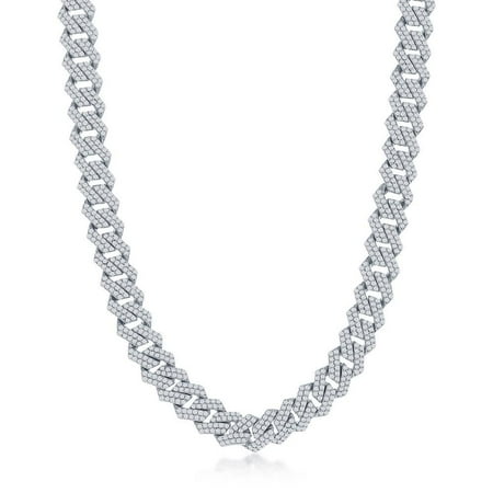 

Sterling Silver Thick Monaco Chain 8mm