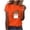 Z5 Orange, variant on Maplenight Halloween Shirts for Women Cute Ghost Pumpkin Print Halloween Graphic Tee Shirt Short Sleeve Crew Neck Casual Holiday Tees