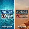 thumbnail image 5 of (2 Pack) Do Not Enter While In Operation Sign, 5 of 7