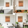Canvas Wall Art Boho Linear Canvas Art Print Terracotta Brown Native ...