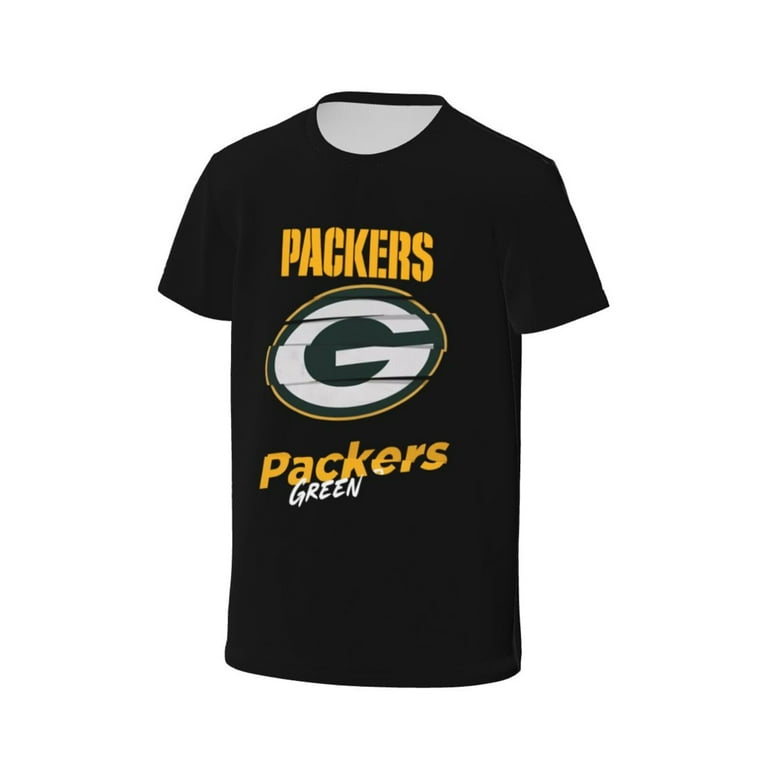 Green Bay Packers Kids Teen fashion comfortable short sleeves Boys and girls friendly A must have T shirt for football Youth fans Walmart