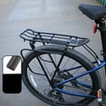 thumbnail image 2 of DYNWAVECA Rear Cargo Rack Biking 75kg Heavy Duty Aluminum Alloy Rear Bike Rack Black, 2 of 10