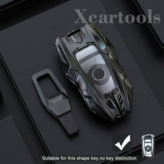 Alloy Car Key Fob Case Cover For BMW 3 4 5 7 Series F20 F21 F30 F31 F25 Keychain