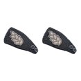 thumbnail image 2 of Sonducket Diademas de ganchillo a prueba de viento Protector de cabeza elástico cálido grueso calentador de oreja diadema accesorios para el Negro 2Conjunto, 2 of 6